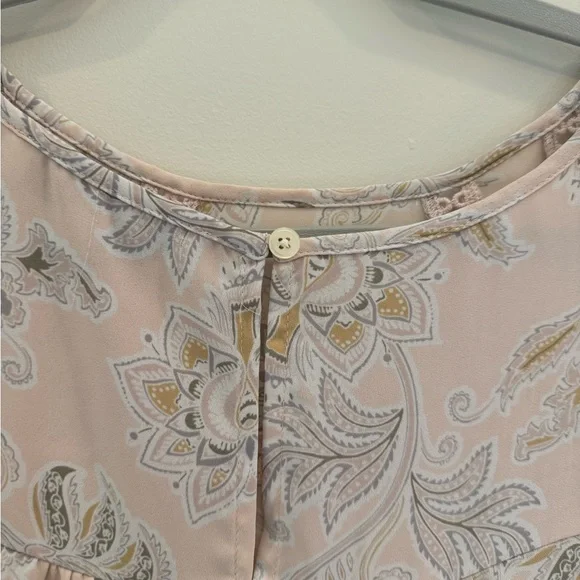 Loft Pink Floral Long Sleeve Shirt - Picture 6 of 7